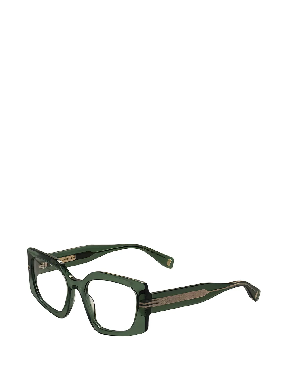 Marc Jacobs Eyewear Bril met geometrisch montuur Groen