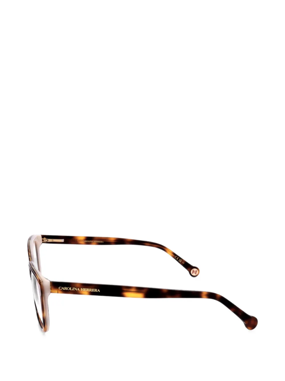 Carolina Herrera Bril met schildpadschild-effect Bruin