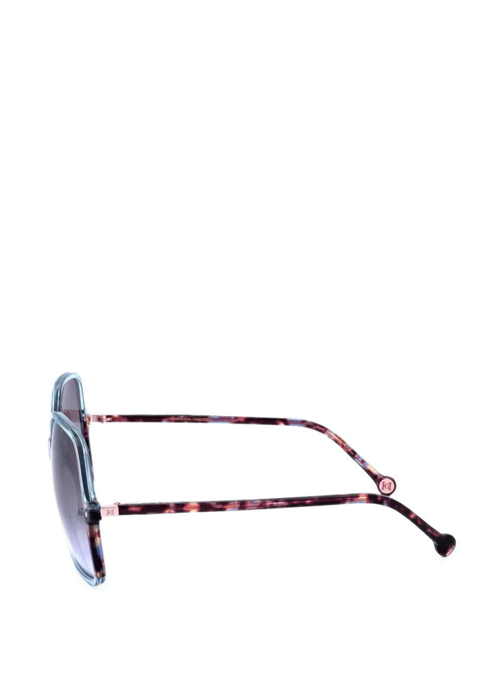 Carolina Herrera Zonnebril met geometrisch montuur Blauw