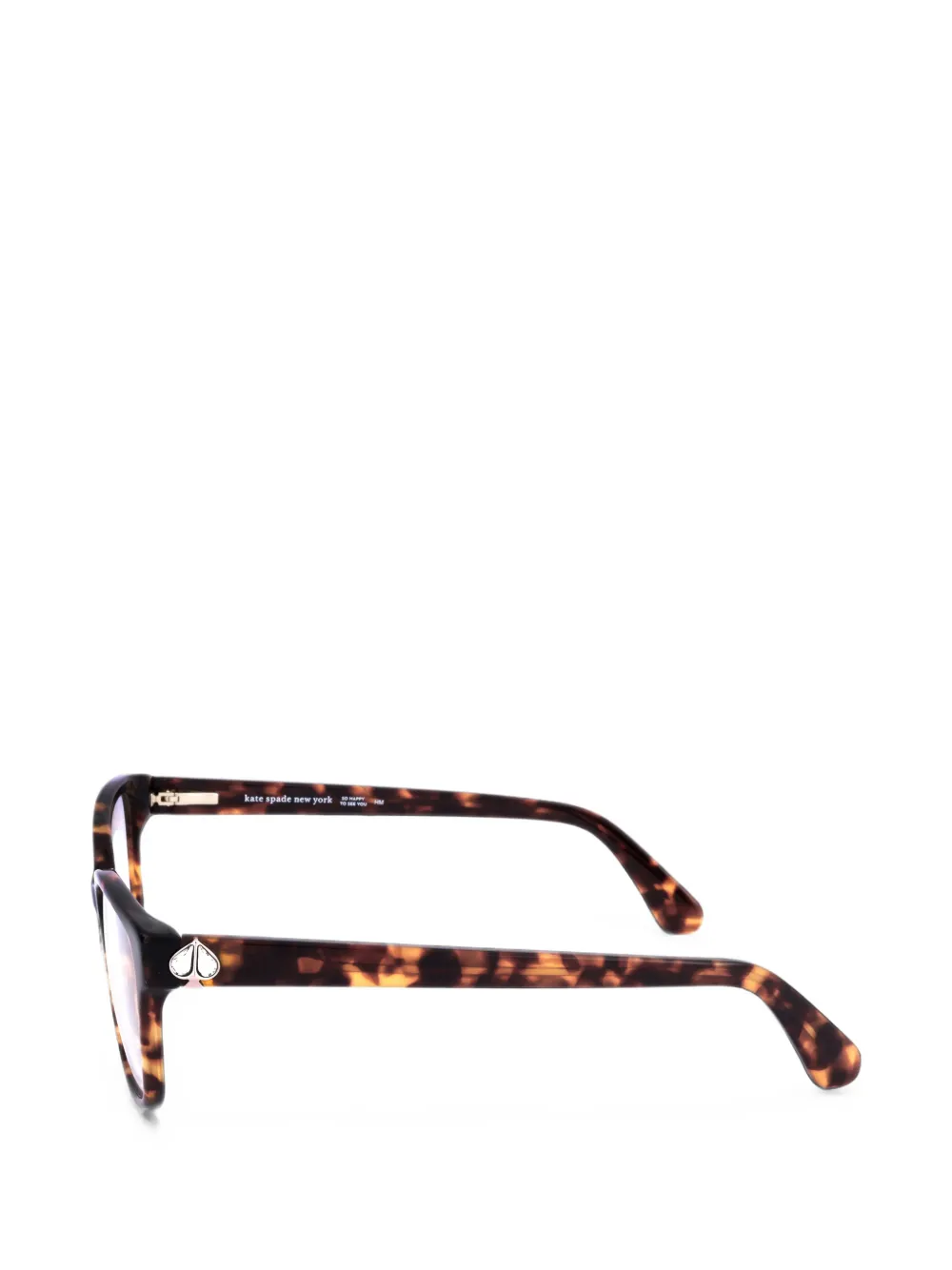 Kate Spade Reilly bril met rechthoekig montuur Bruin