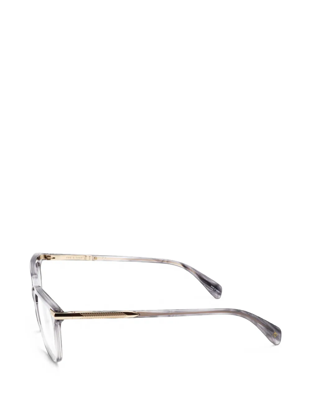 RAG & BONE EYEWEAR Bril met rechthoekig montuur Grijs