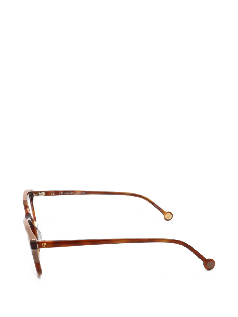 Carolina Herrera Bril met schildpadschild-effect Bruin