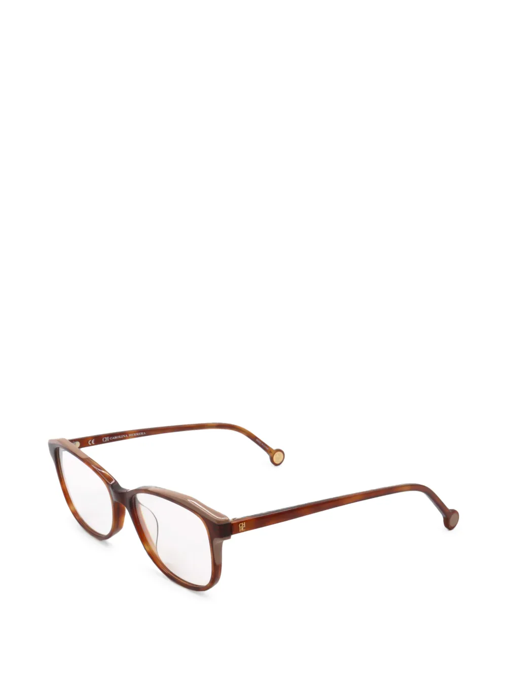Carolina Herrera tortoiseshell-effect rectangle-frame glasses · 47