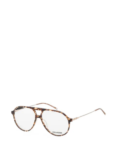 Zadig&Voltaire tortoiseshell-effect pilot-frame glasses