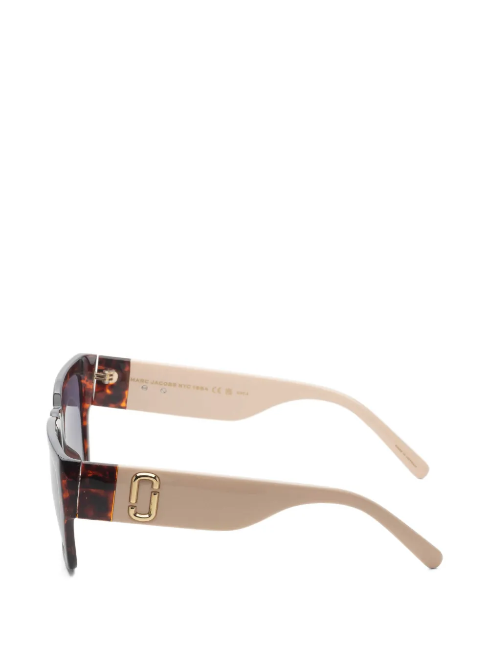 Marc Jacobs Eyewear Zonnebril met vierkant montuur Bruin