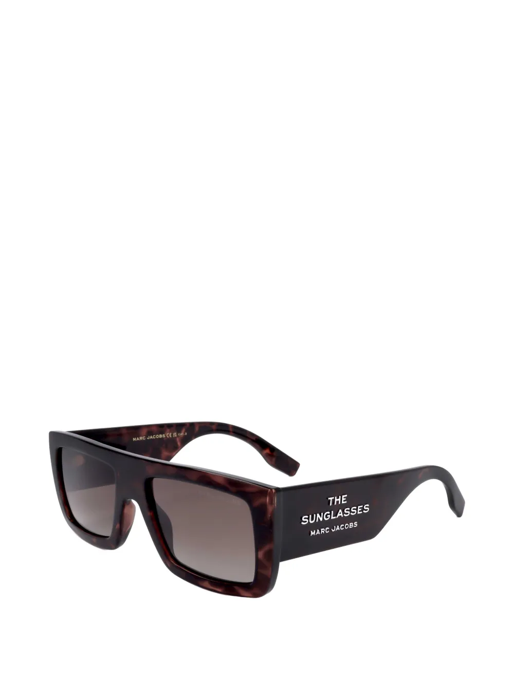 Marc Jacobs The Sunglasses tortoiseshell-effect square-frame sunglasses Bruin