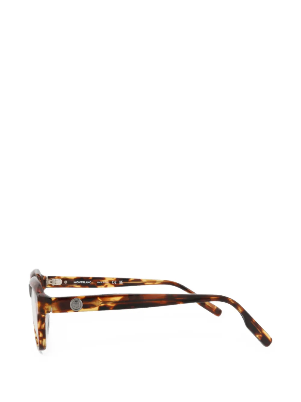 Montblanc Bril met schildpadschild-design Bruin