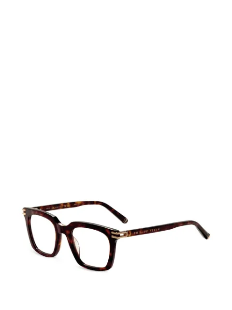 Philipp Plein Eyewear tortoiseshell-effect square-frame glasses
