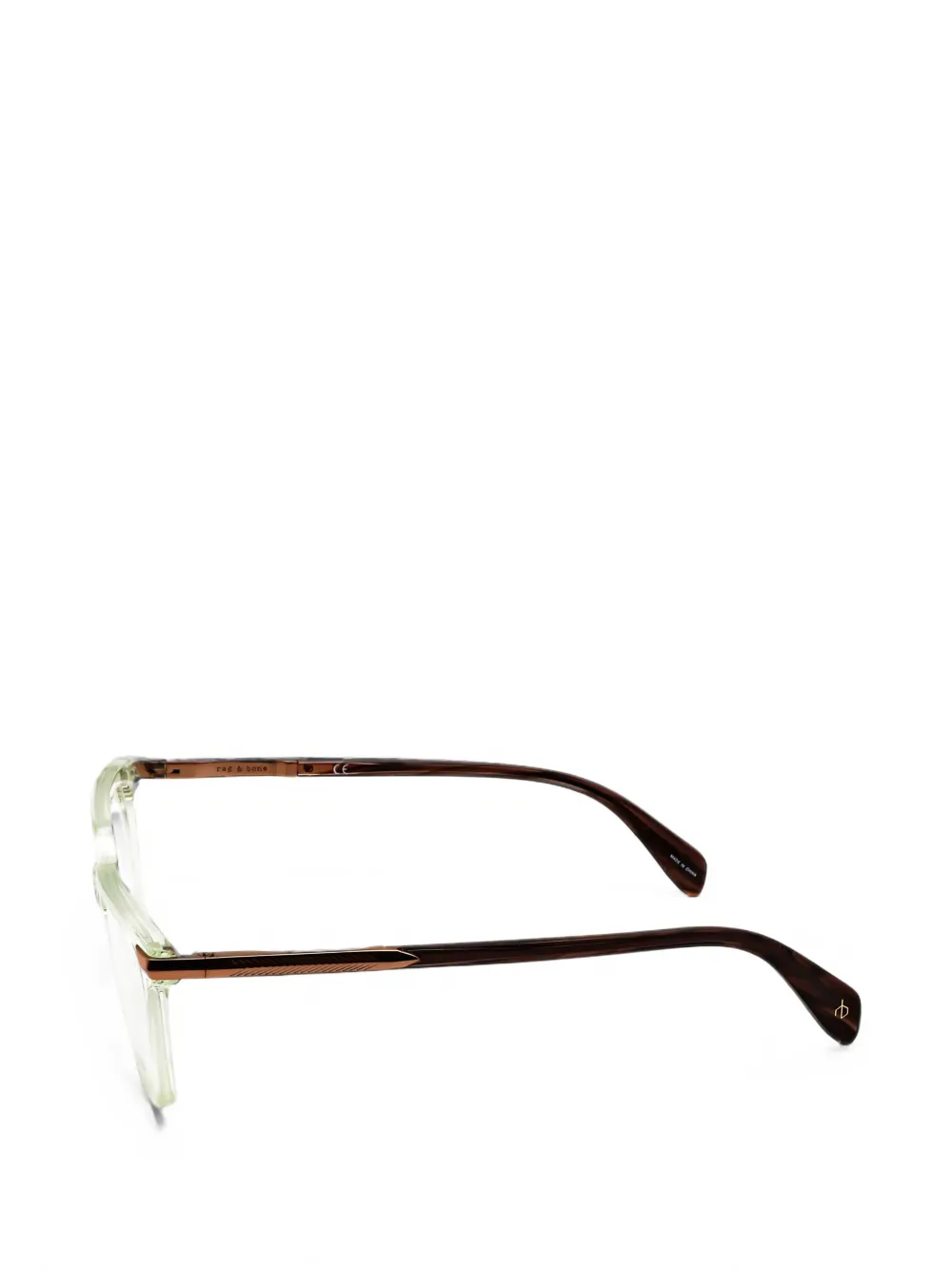 RAG & BONE EYEWEAR Bril met vierkant montuur Beige