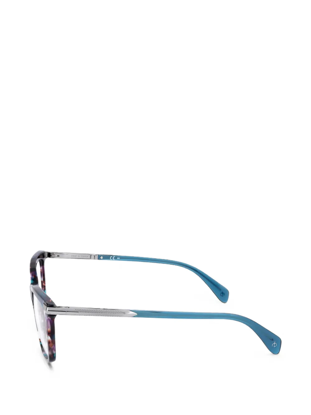 RAG & BONE EYEWEAR Bril met schildpadschild-effect Paars