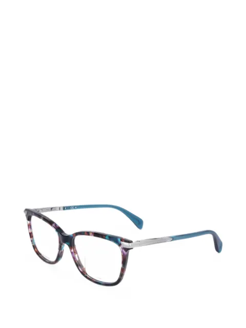 RAG & BONE EYEWEAR tortoiseshell-effect rectangle-frame glasses