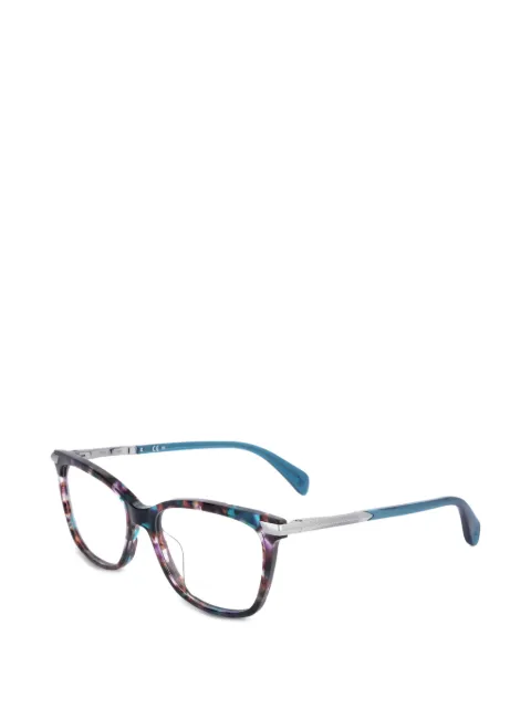 RAG & BONE EYEWEAR 톨토이즈셸 이펙트 직사각 프레임 안경