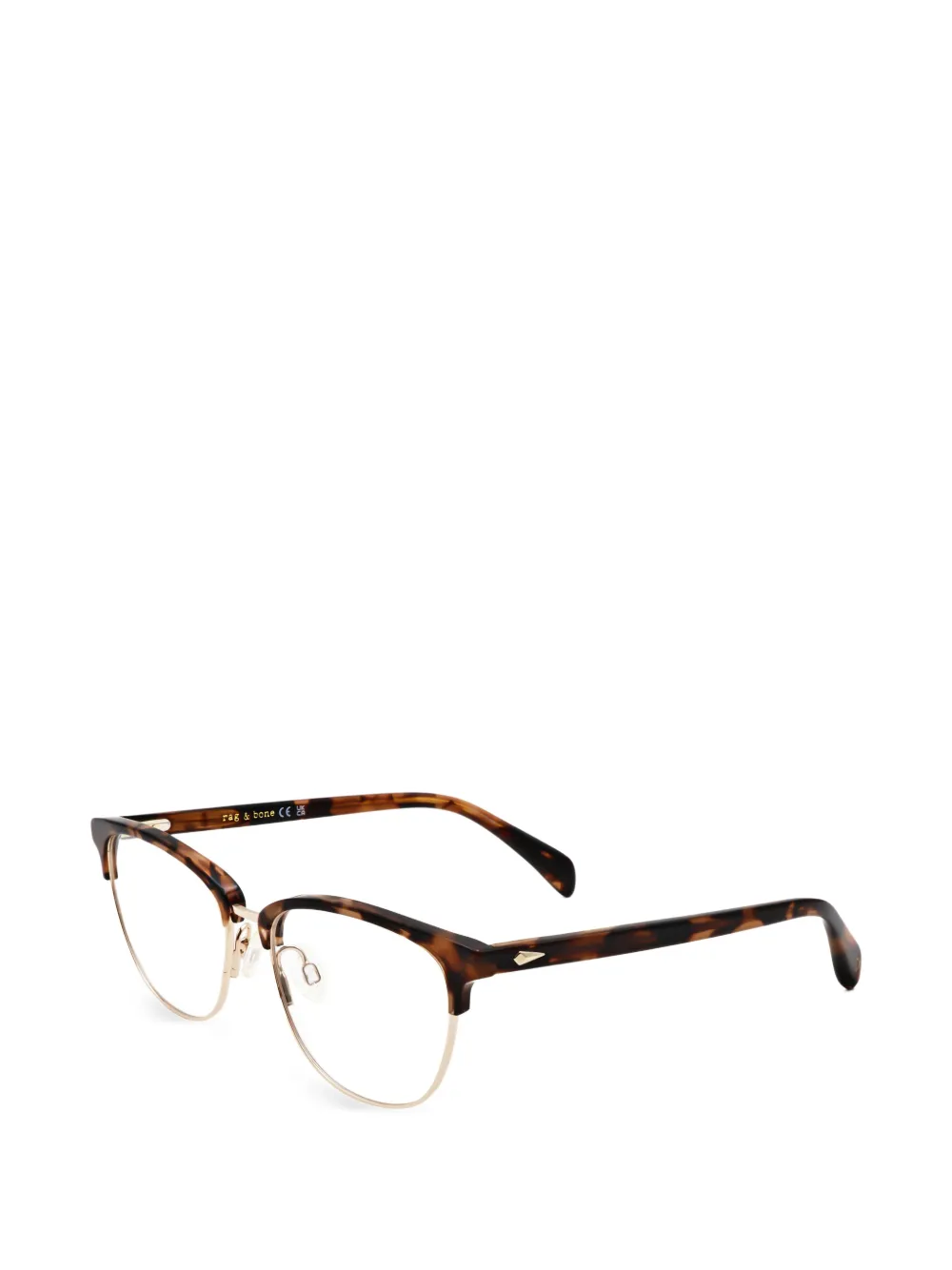 RAG & BONE EYEWEAR tortoiseshell-effect browline-frame glasses