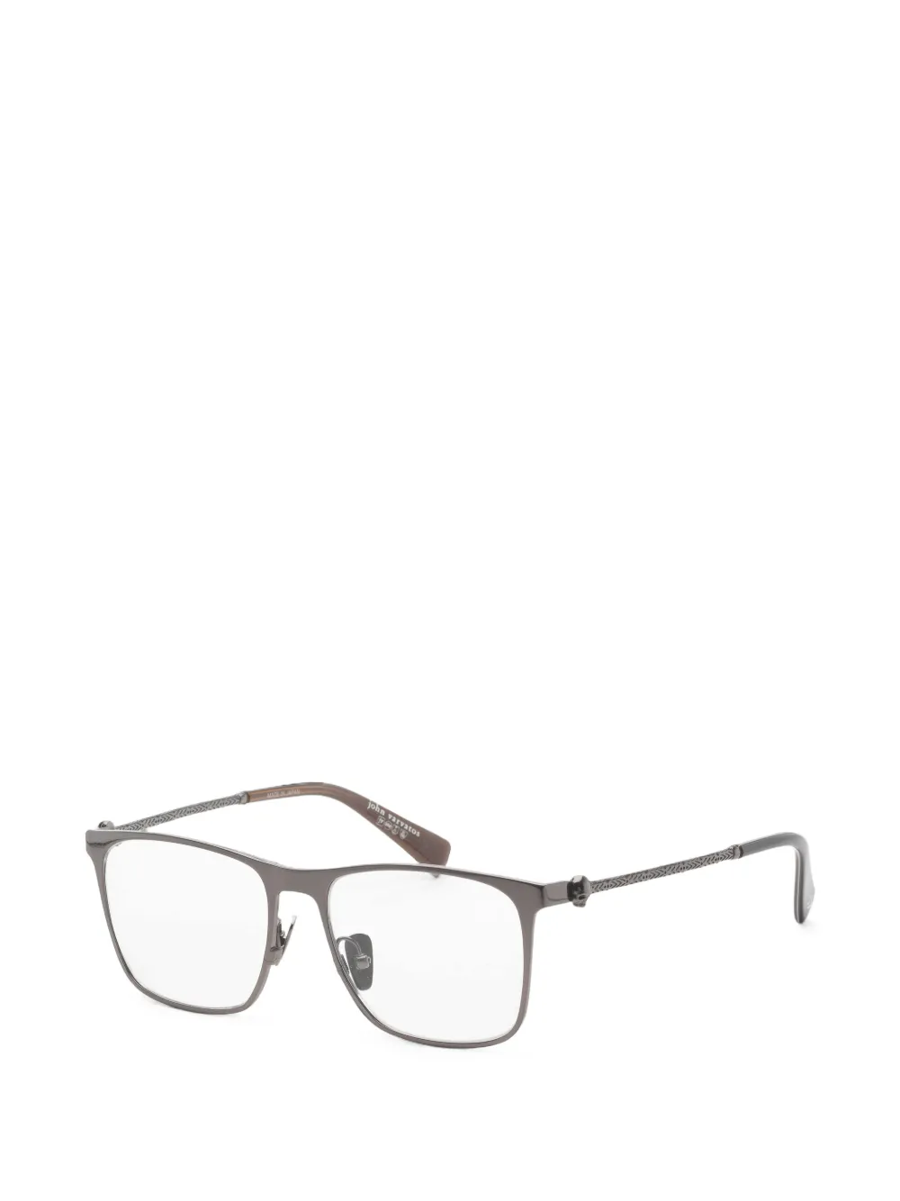 John Varvatos skull-detail square-frame glasses · 47