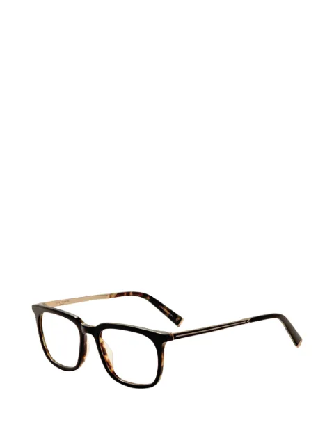 John Varvatos tortoiseshell-effect square-frame glasses