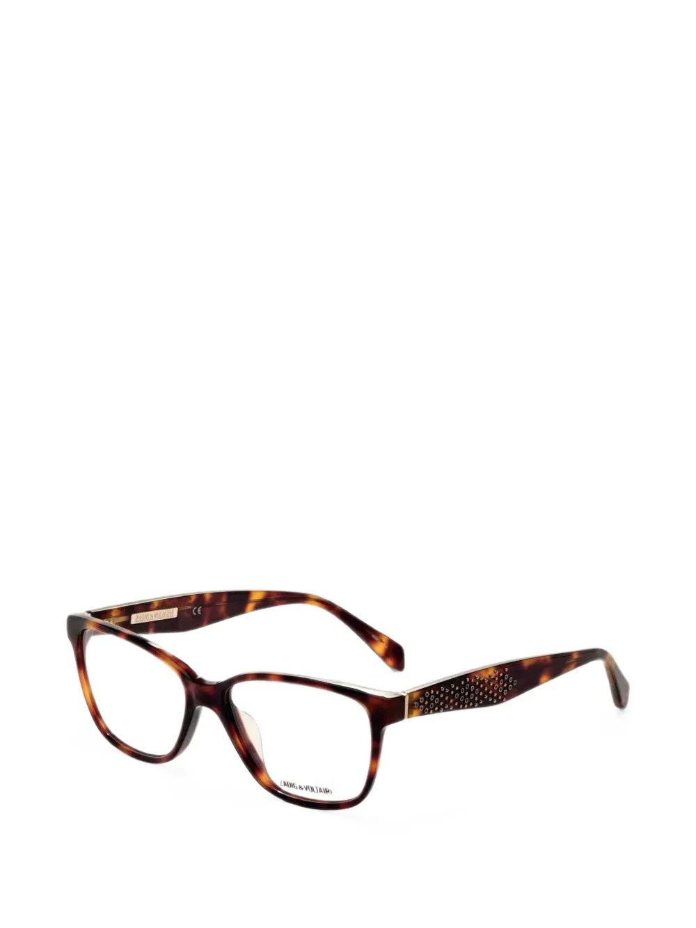 Zadig&Voltaire Bril met schildpadschild-effect en studs Bruin
