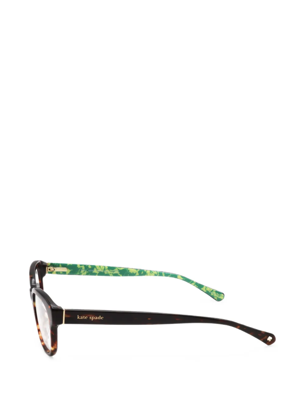 Kate Spade Zelda bril met schildpadschild-design en cat-eye montuur Bruin
