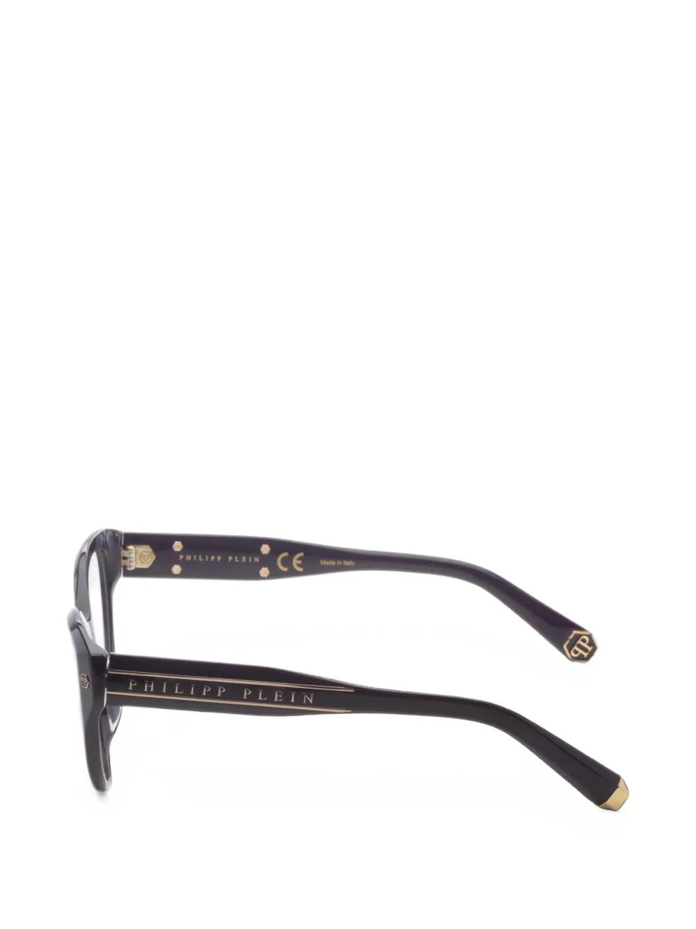 Philipp Plein Eyewear Bril met cat-eye montuur Paars