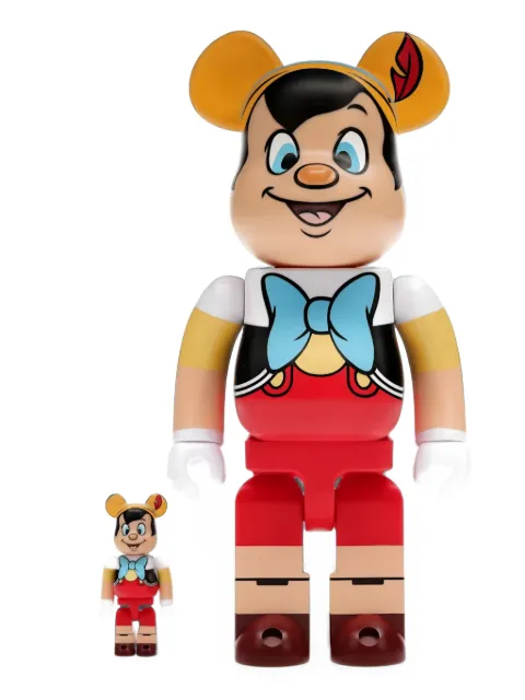 BearBrick x Disney Pinocchio collectibles (7cm and 28cm)
