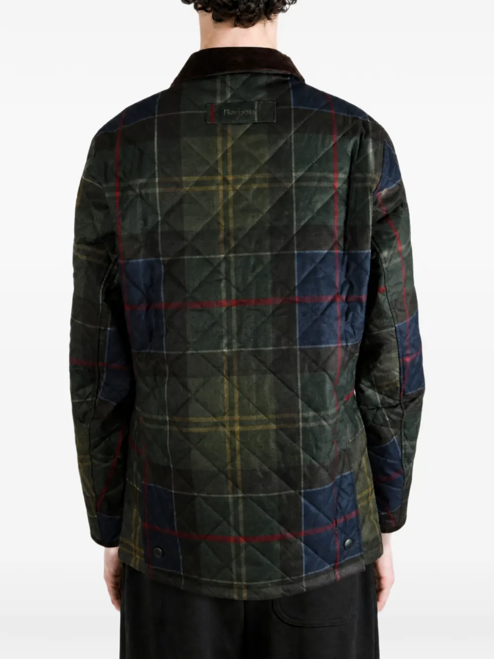 Barbour Tartan Heritage Liddesdale gewatteerd jack Groen