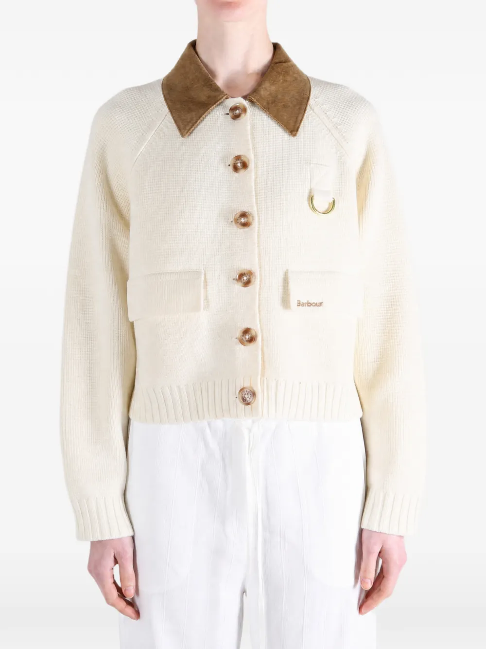 Barbour Alverstone gebreid vest Beige