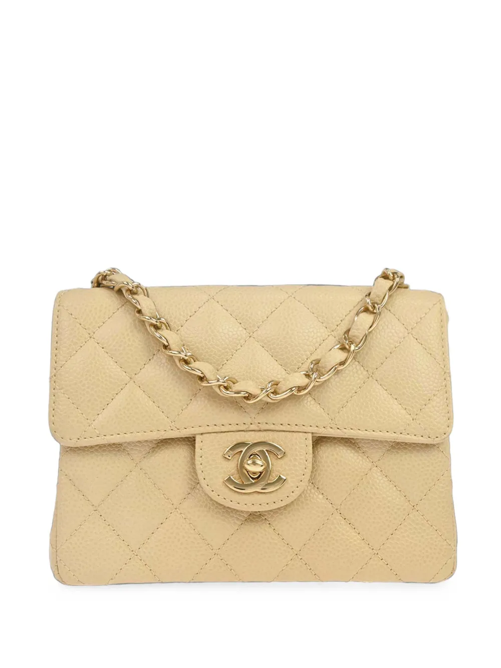 CHANEL Pre-Owned Borsa a spalla Classic Flap mini 2005 - Toni neutri