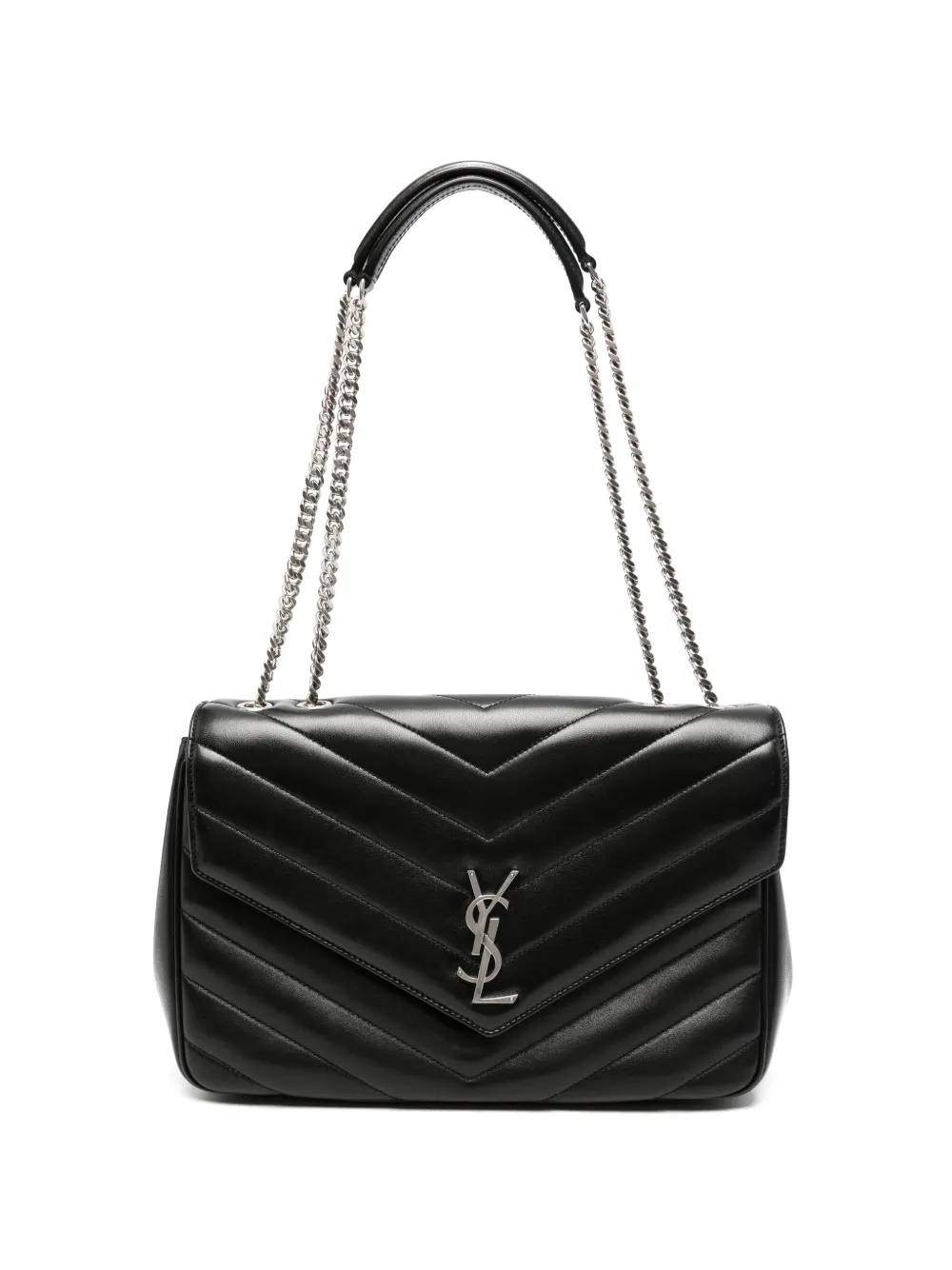 Saint Laurent Loulou matelassé shoulder bag - Nero