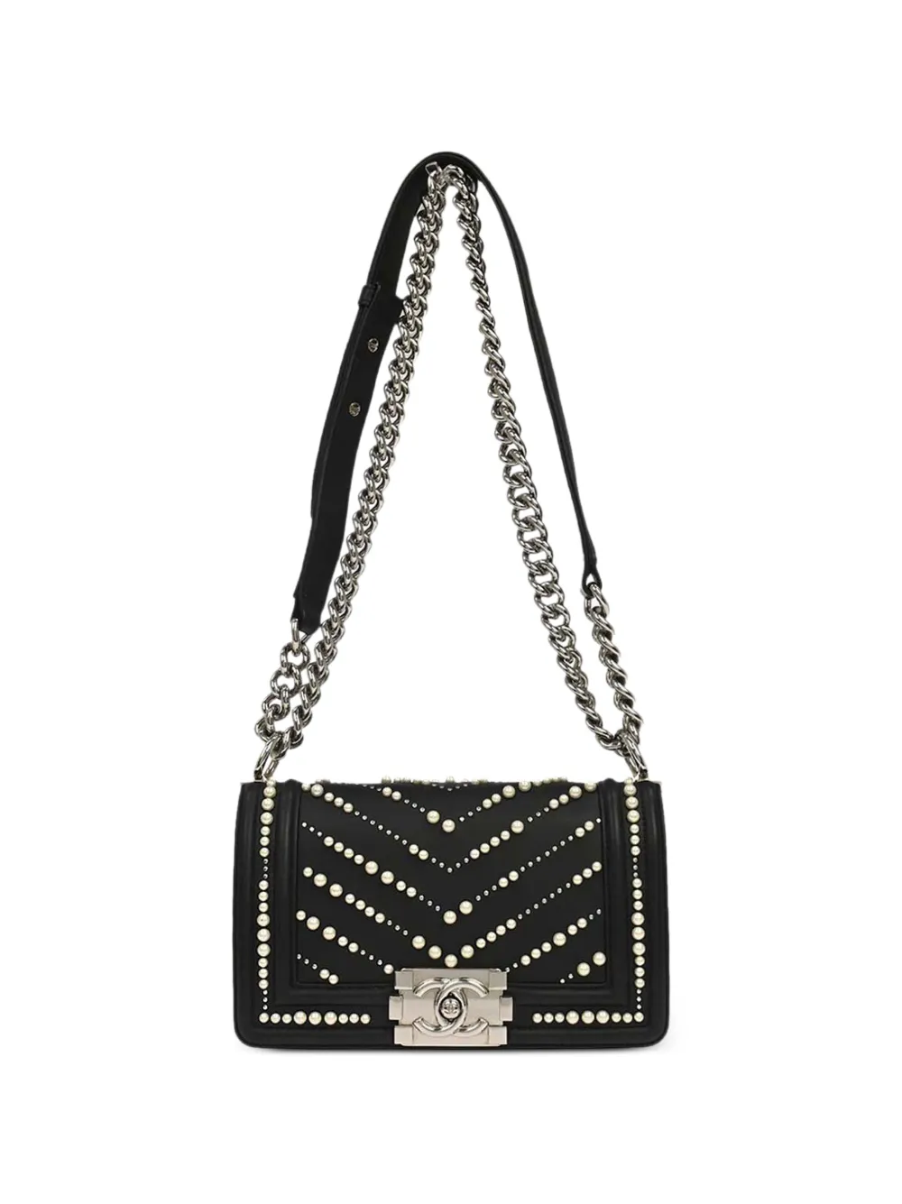 CHANEL Pre-Owned 2019 small Boy shoulder bag - Schwarz