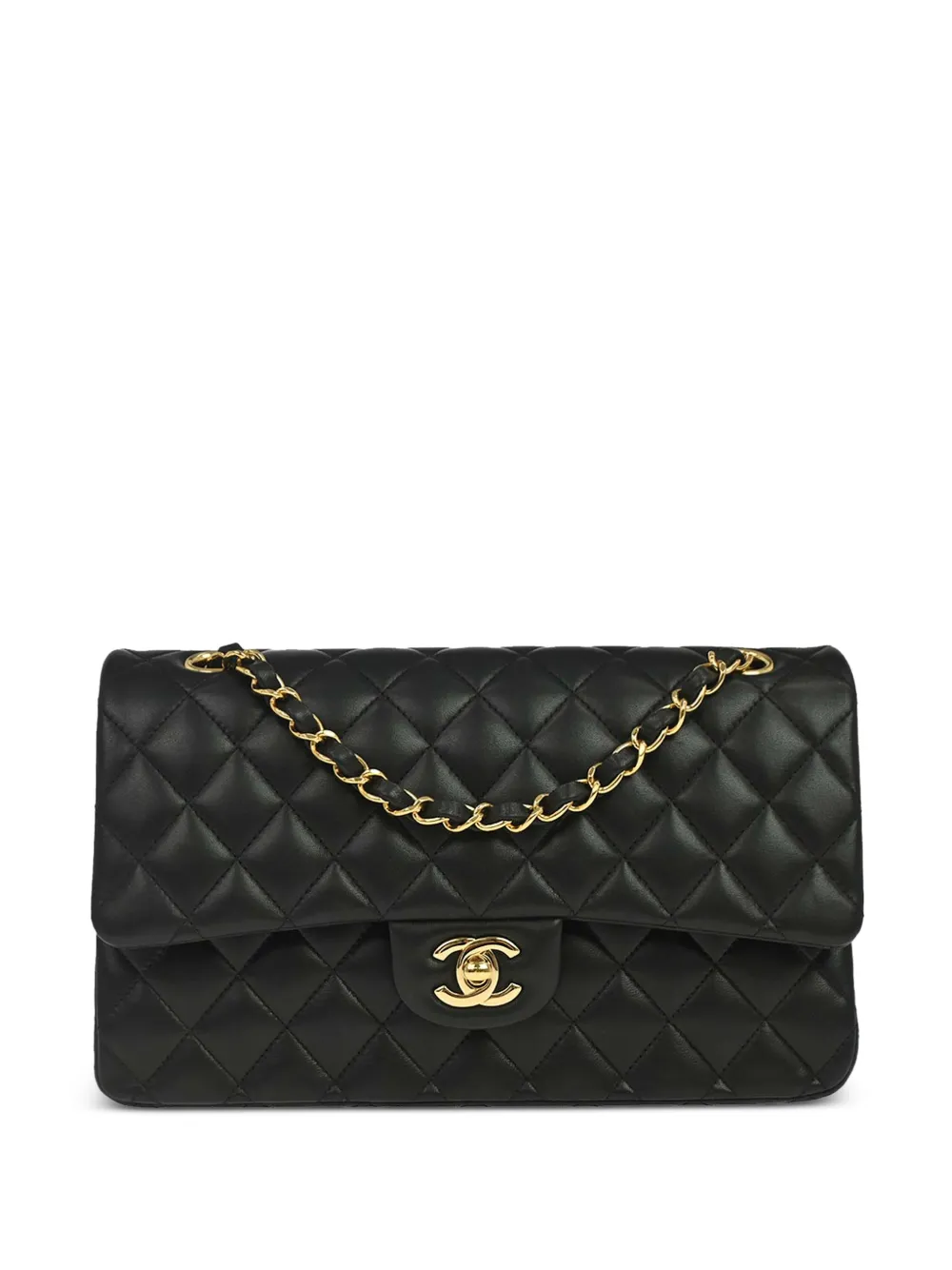 CHANEL Pre-Owned 2019 medium CC-logo double flap shoulder bag - Nero