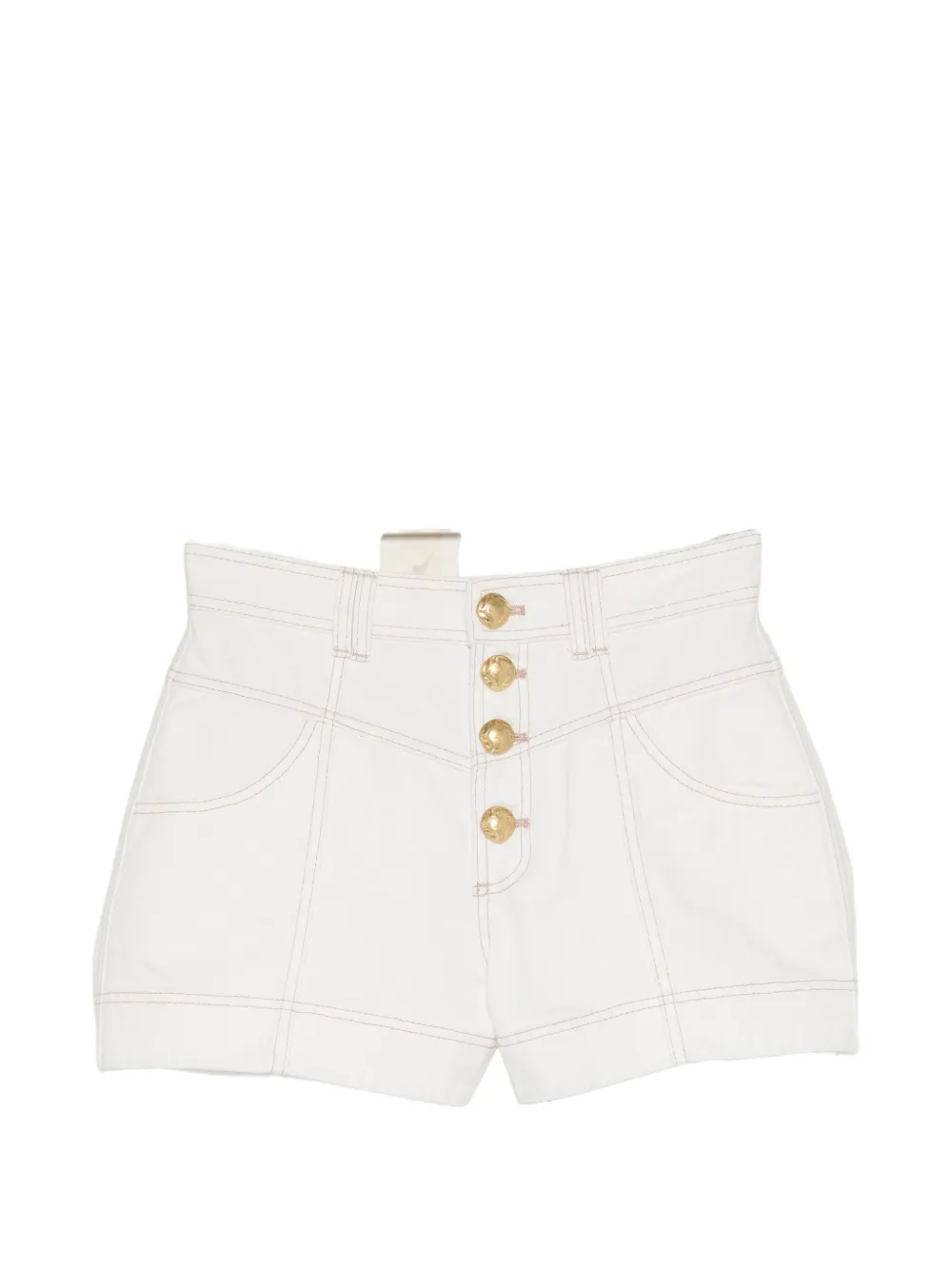 Aje Liliana denim shorts - Bianco