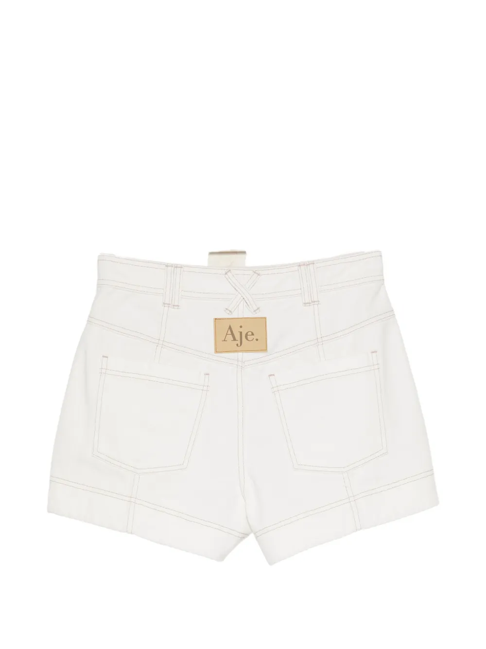 Aje Liliana denim shorts Wit