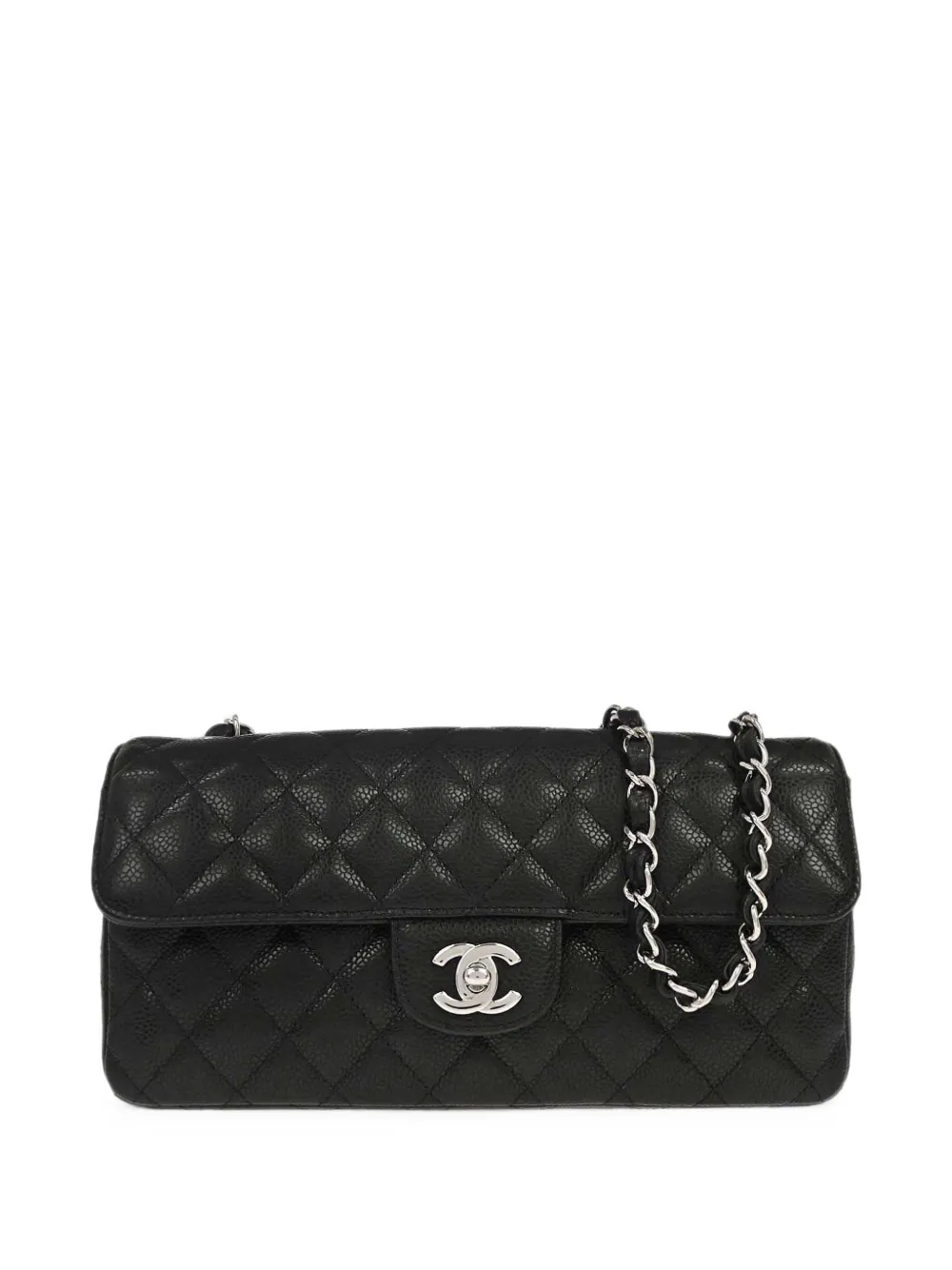 CHANEL Pre-Owned 2009-2010 East West Schultertasche - Schwarz