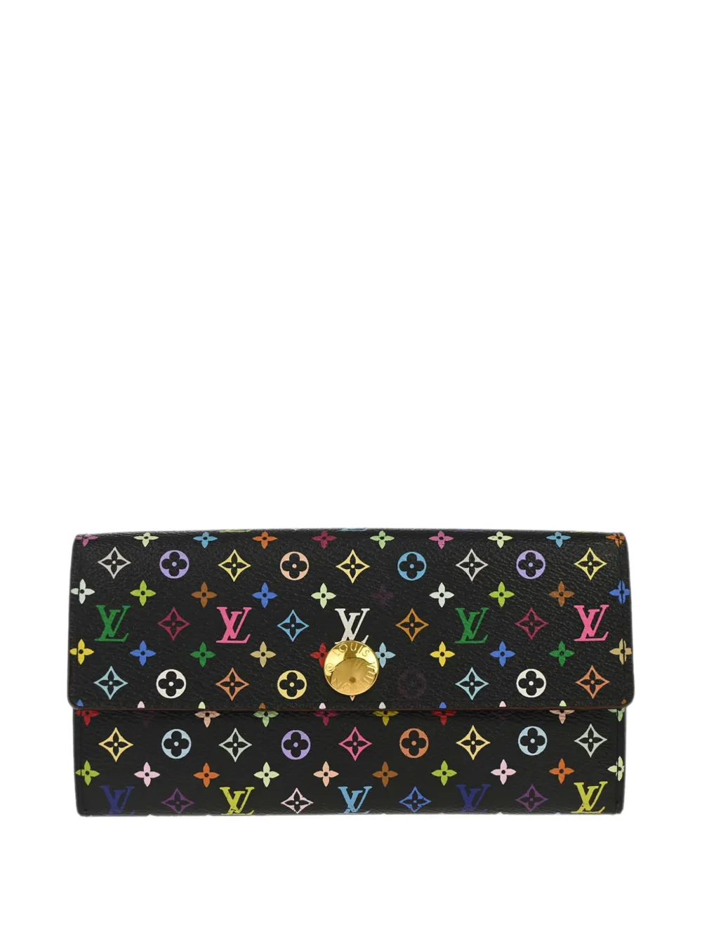 Louis Vuitton Pre-Owned x Takashi Murakami Portafoglio Sarah 2013 - Nero
