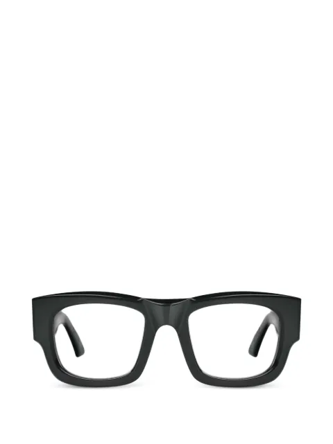 Bugatti sterling silver square-frame glasses