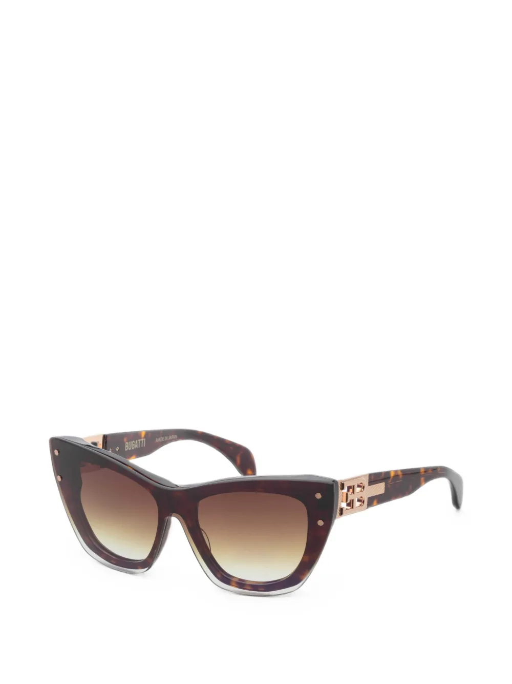 Bugatti tortoiseshell-effect cat-eye sunglasses | marrón | Image 1