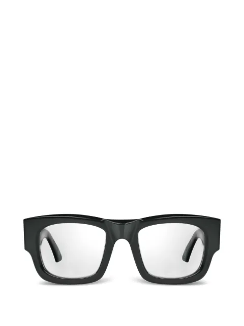 Bugatti logo-plaque square-frame glasses