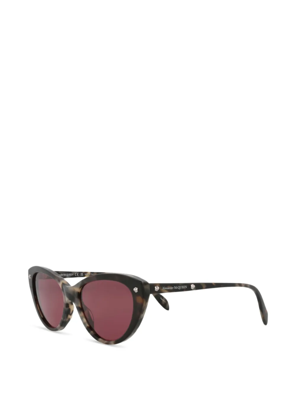 Alexander McQueen Eyewear stud-embellished cat-eye frame sunglasses