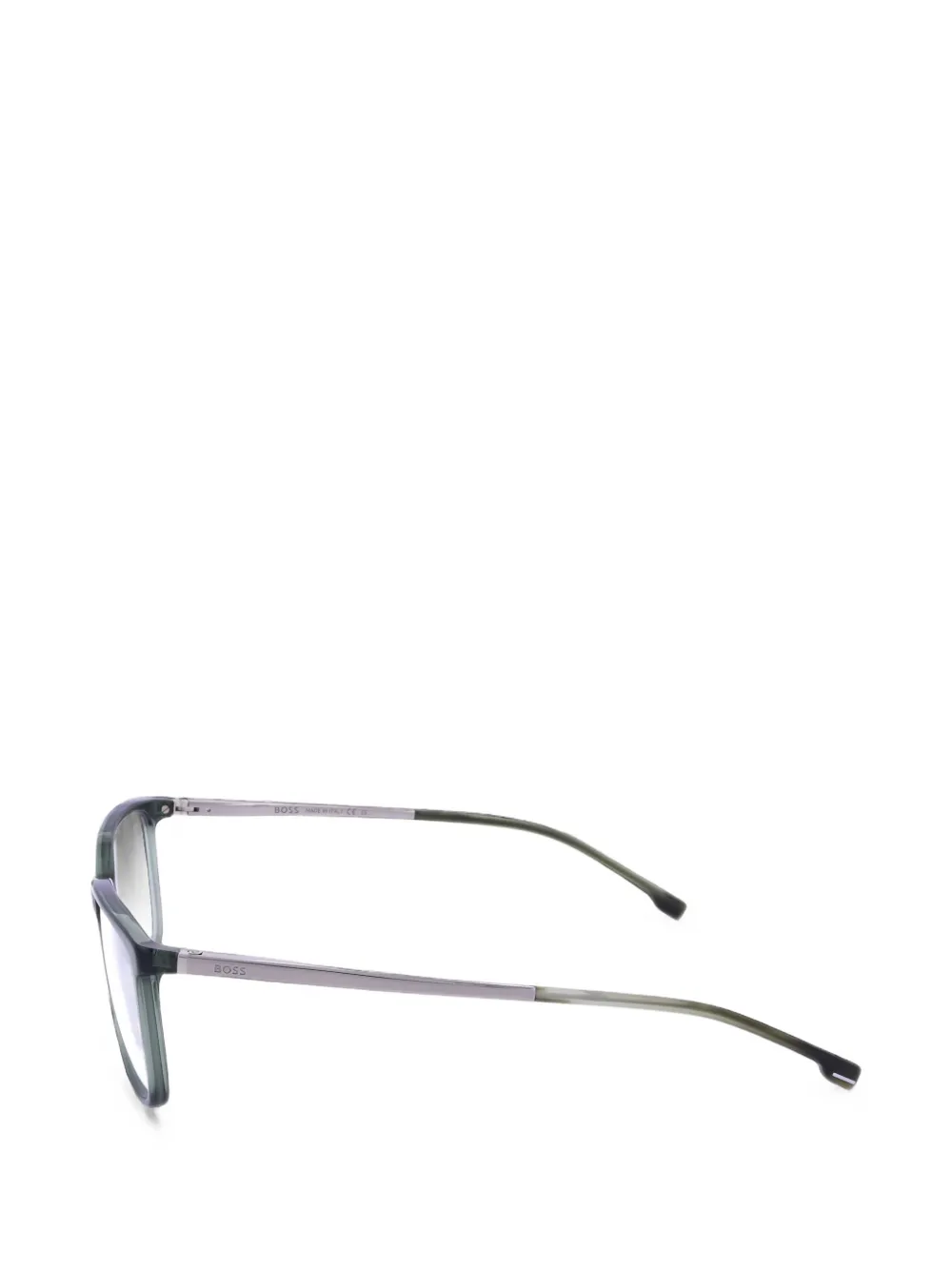 Hugo Boss Rectangle-frame Glasses In Grey