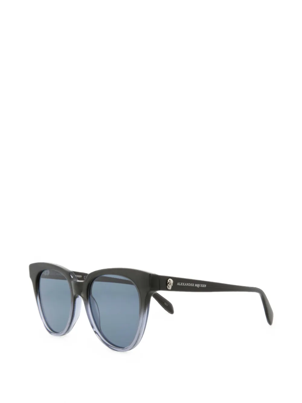 Alexander McQueen skull-detail cat-eye sunglasses Zwart