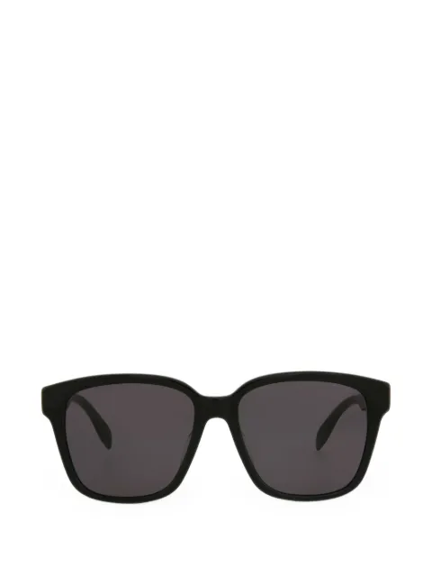 Alexander McQueen logo-print square-frame sunglasses