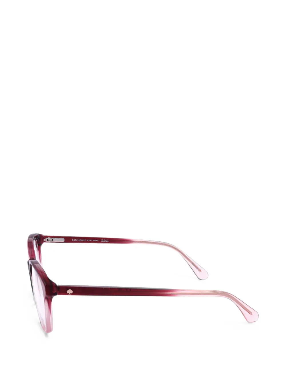 Kate Spade Aggie bril met rond montuur Paars
