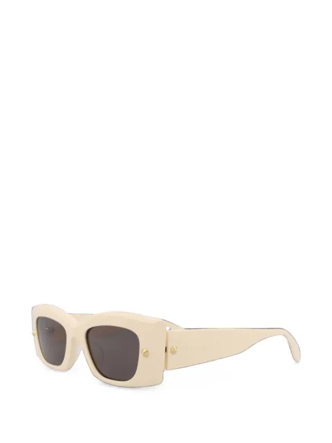 Alexander McQueen spike-stud rectangle-frame sunglasses