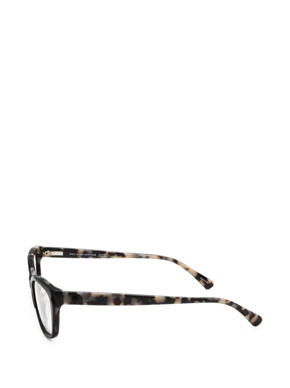 Kate Spade Bril met schildpadschild-effect Zwart