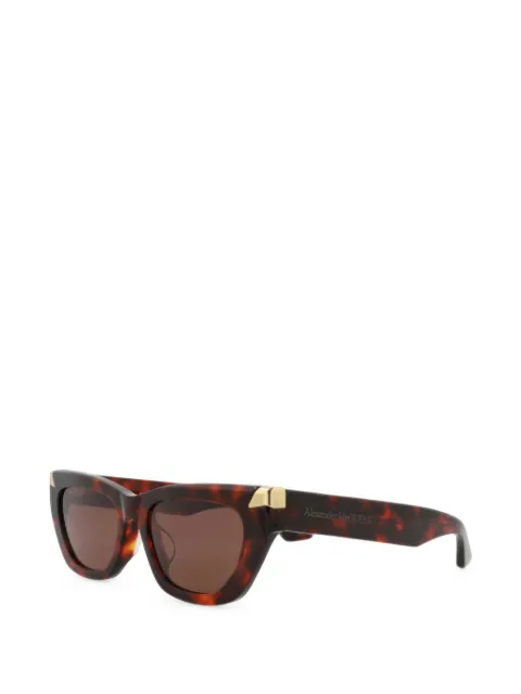 Alexander McQueen tortoiseshell-effect cat-eye sunglasses