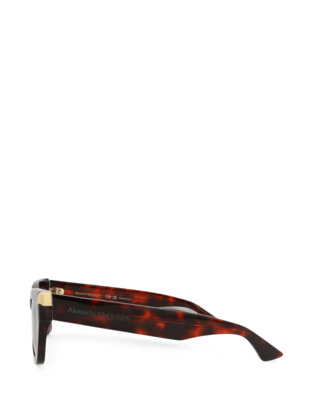 Alexander McQueen tortoiseshell-effect cat-eye sunglasses Bruin