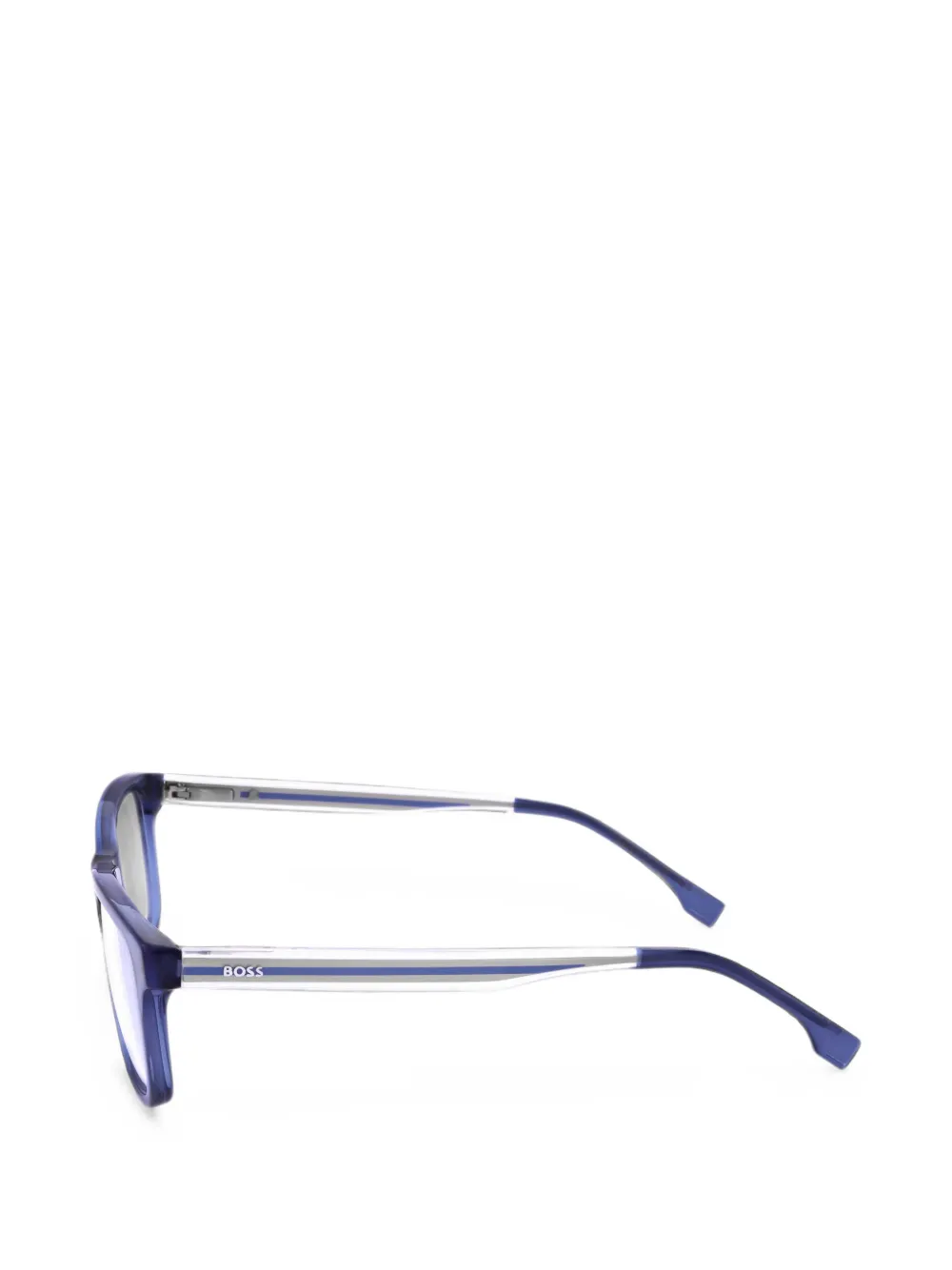 BOSS Bril met rechthoekig montuur Blauw