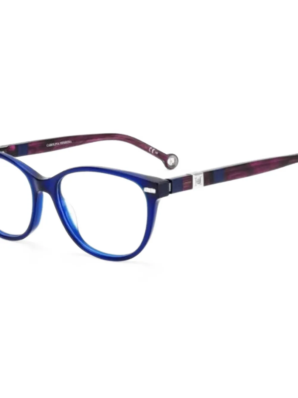 Carolina Herrera Bril met cat-eye montuur Paars