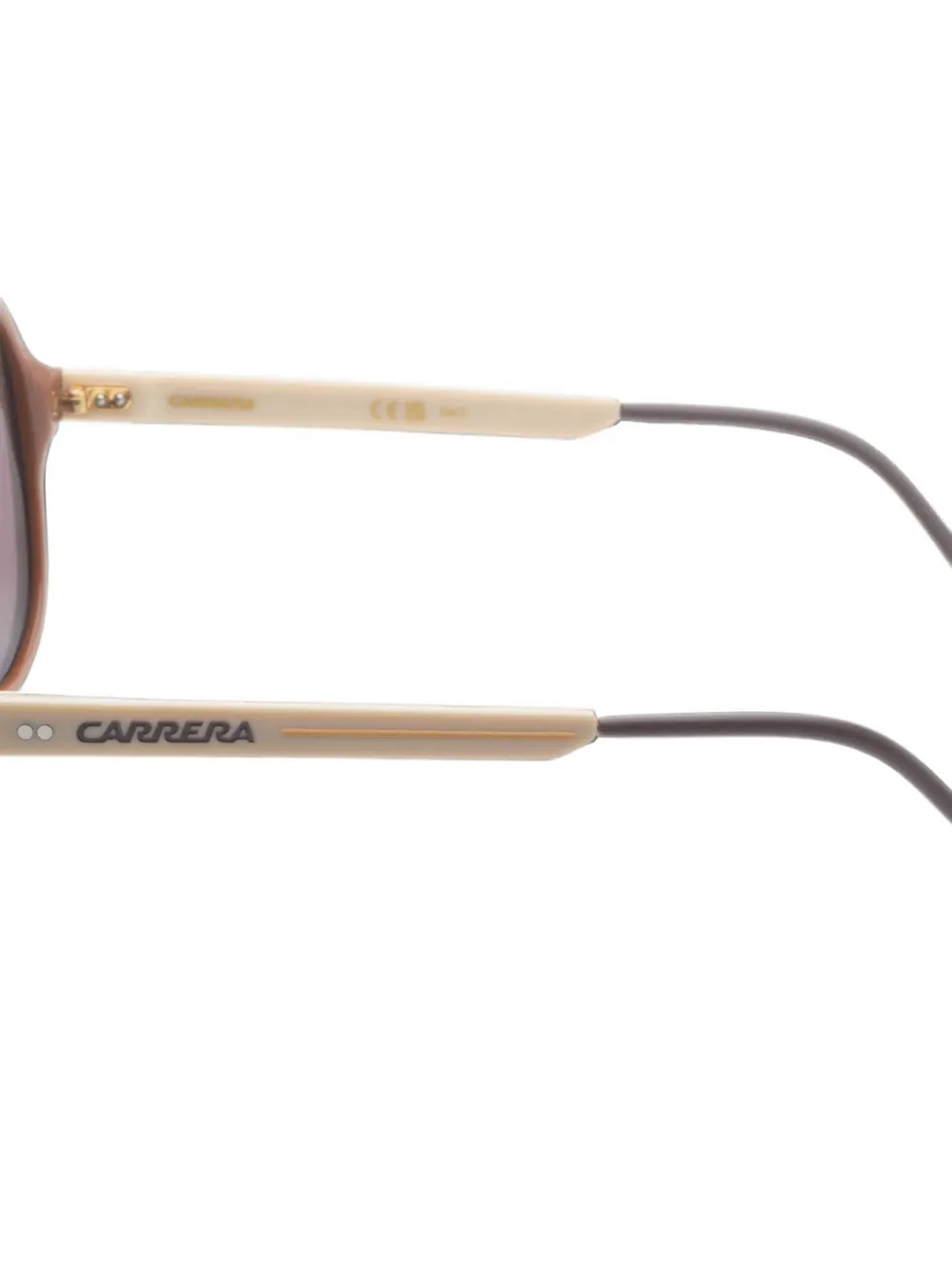 Carrera Zonnebril met piloten montuur Beige