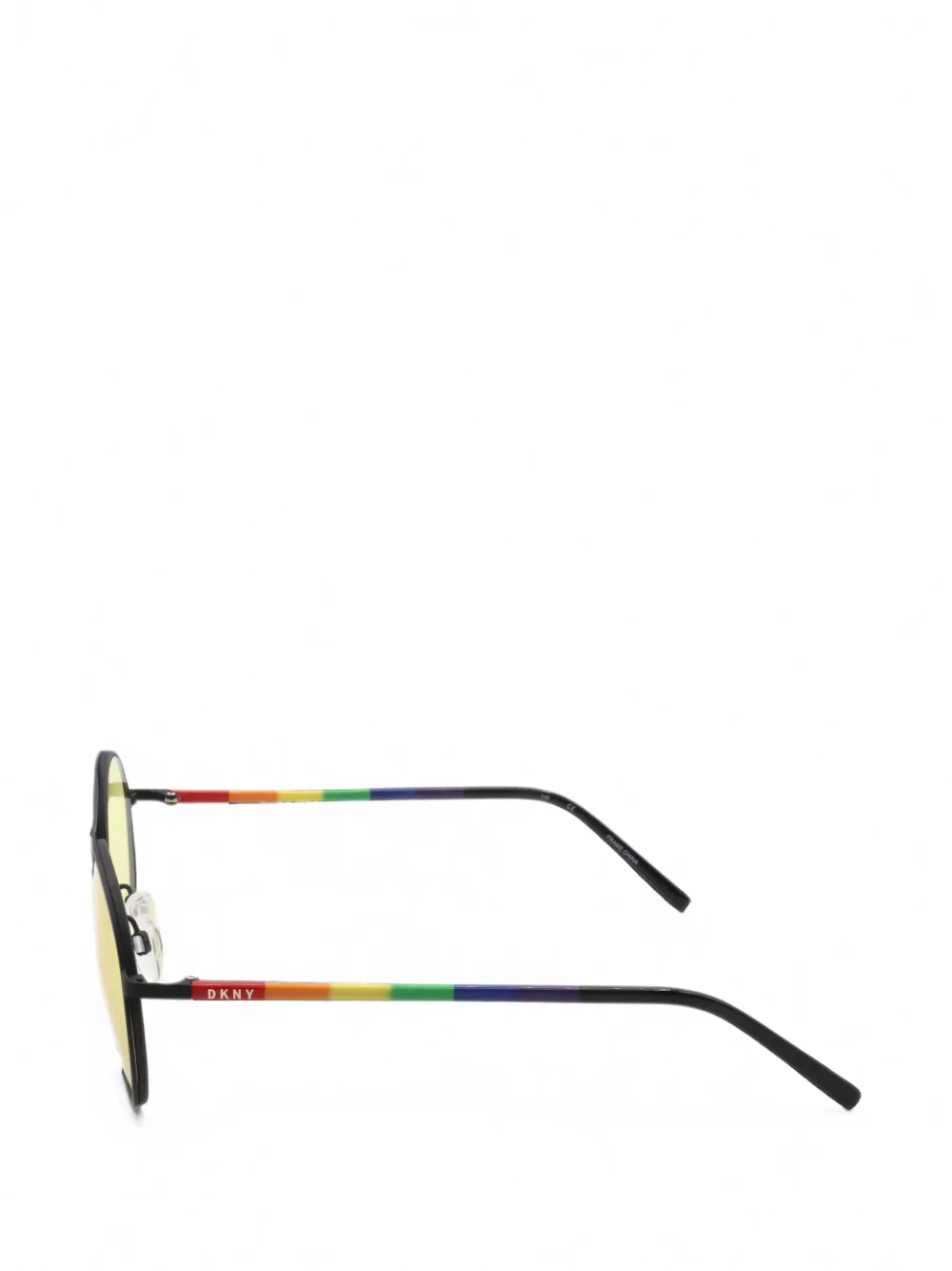 DKNY Pride zonnebril met rond montuur Zwart