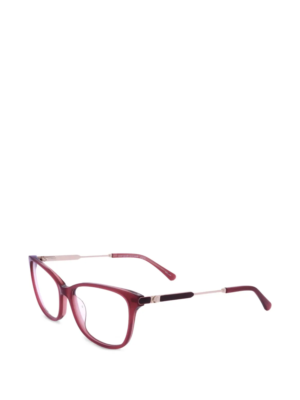 Kate Spade logo-plaque square-frame glasses